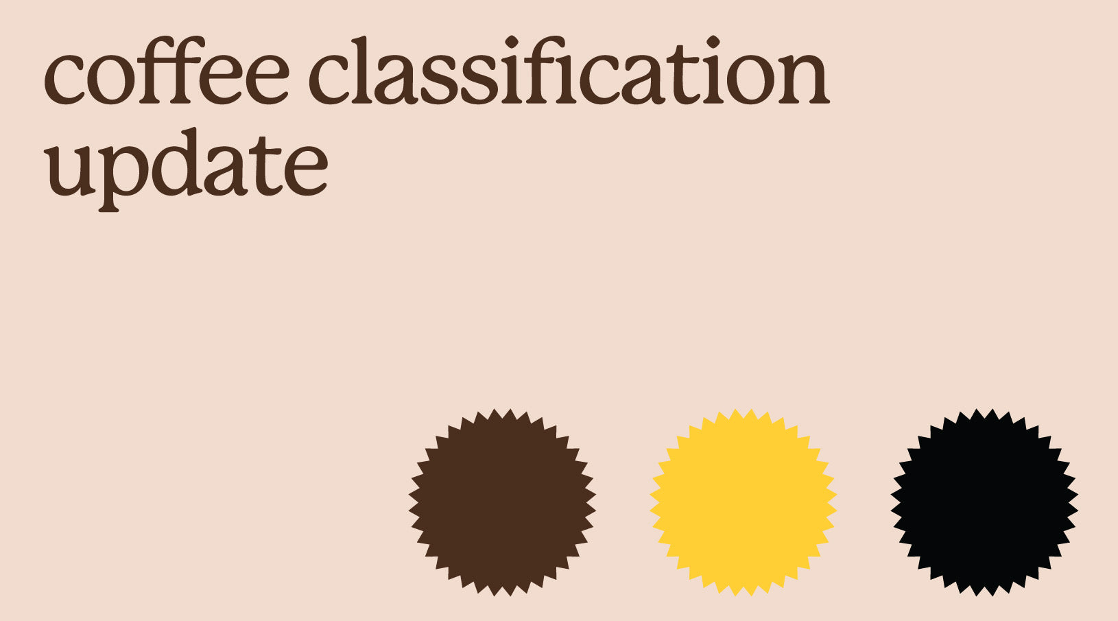Sagebrush Coffee Classification Update, Gold Label Vs Black Label Vs Brown Label Coffees