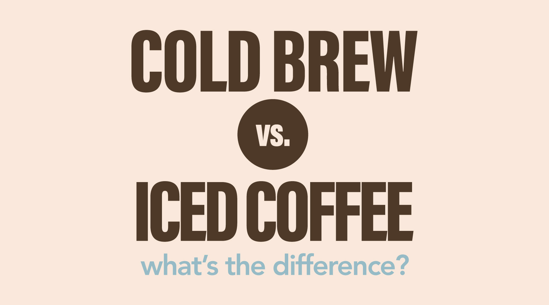 Iced Coffee vs. Cold Brew: What's the Difference?