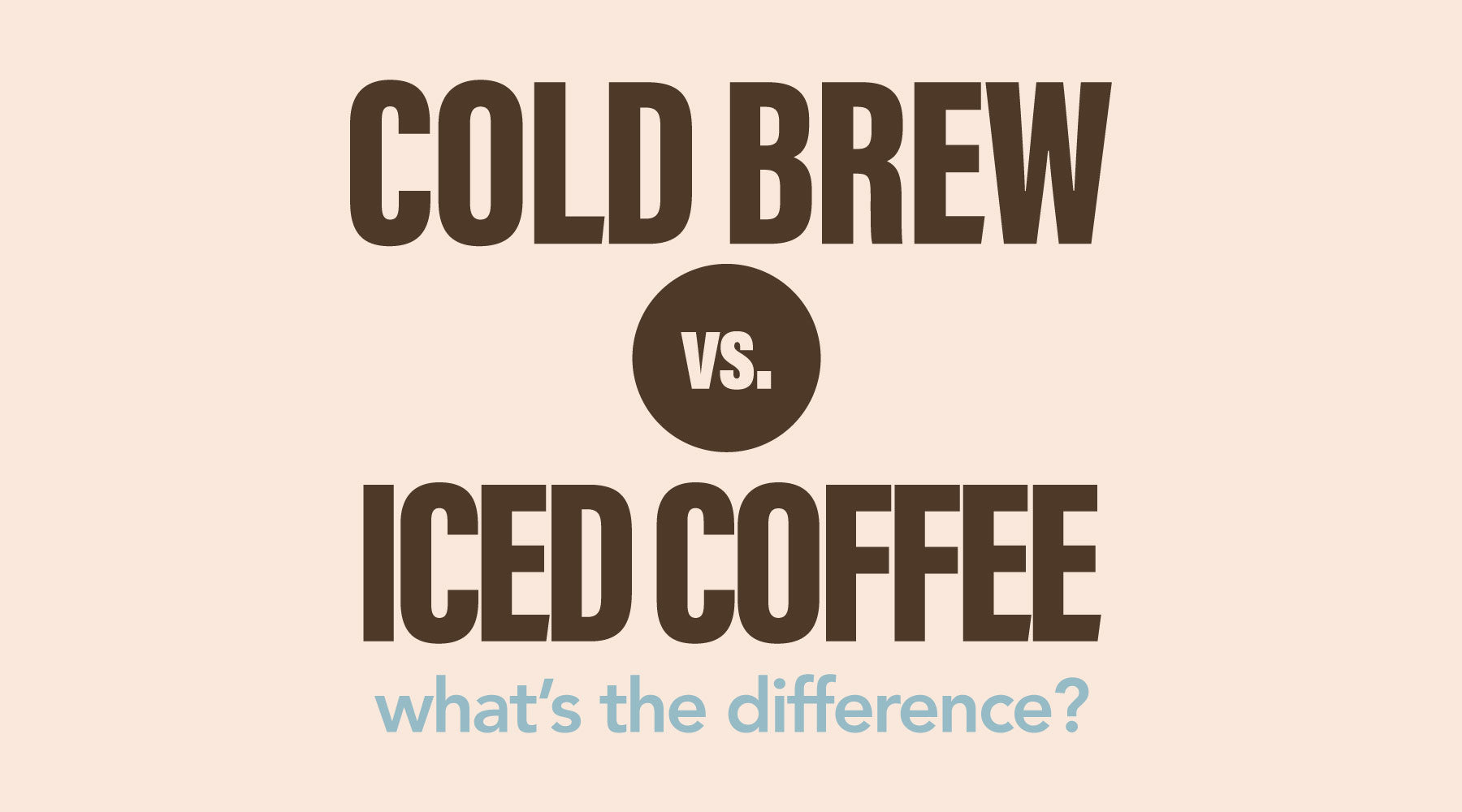 The Difference Between Cold Brew & Iced Coffee