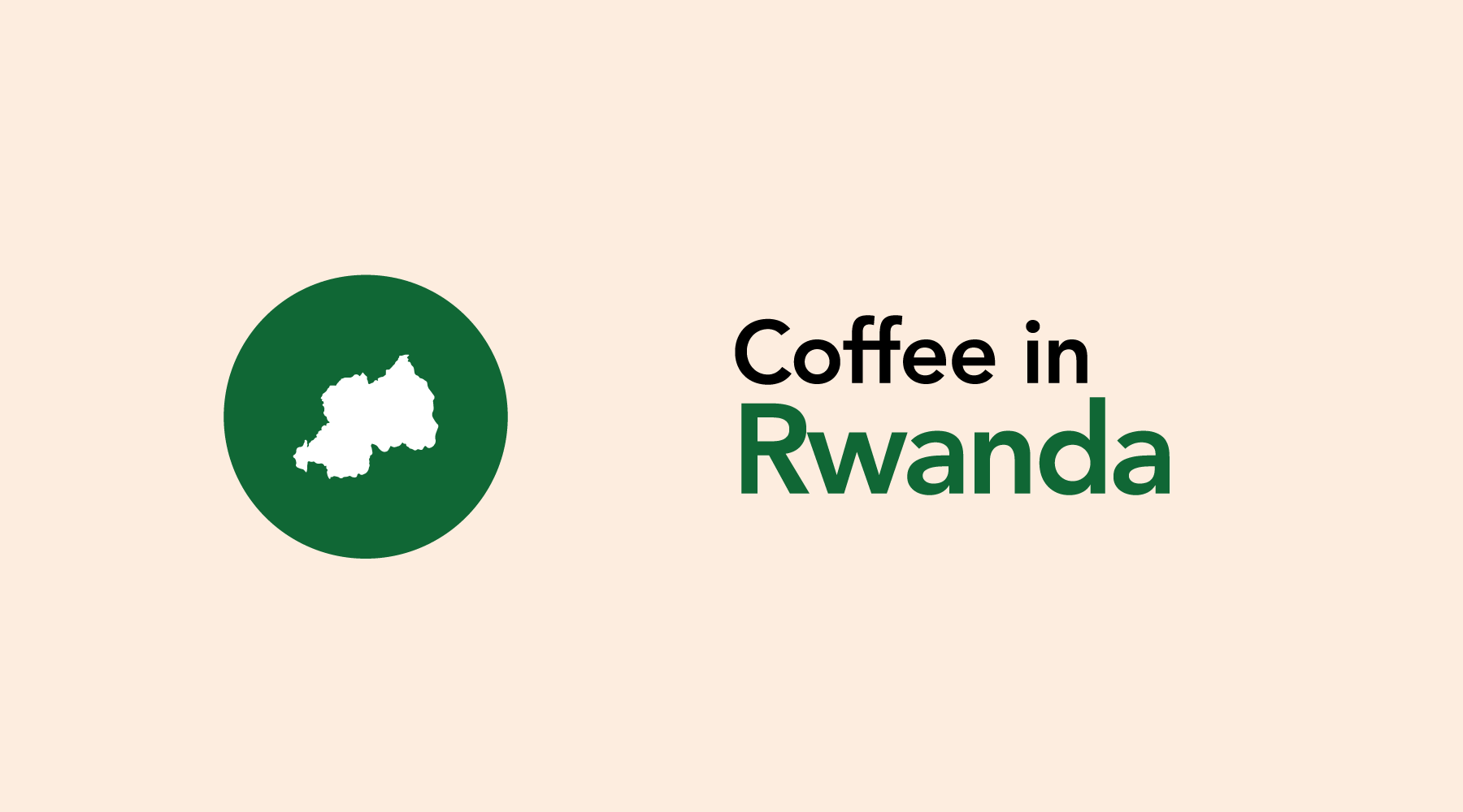 Graphic says Coffee in Rwanda with a Rwandan country icon