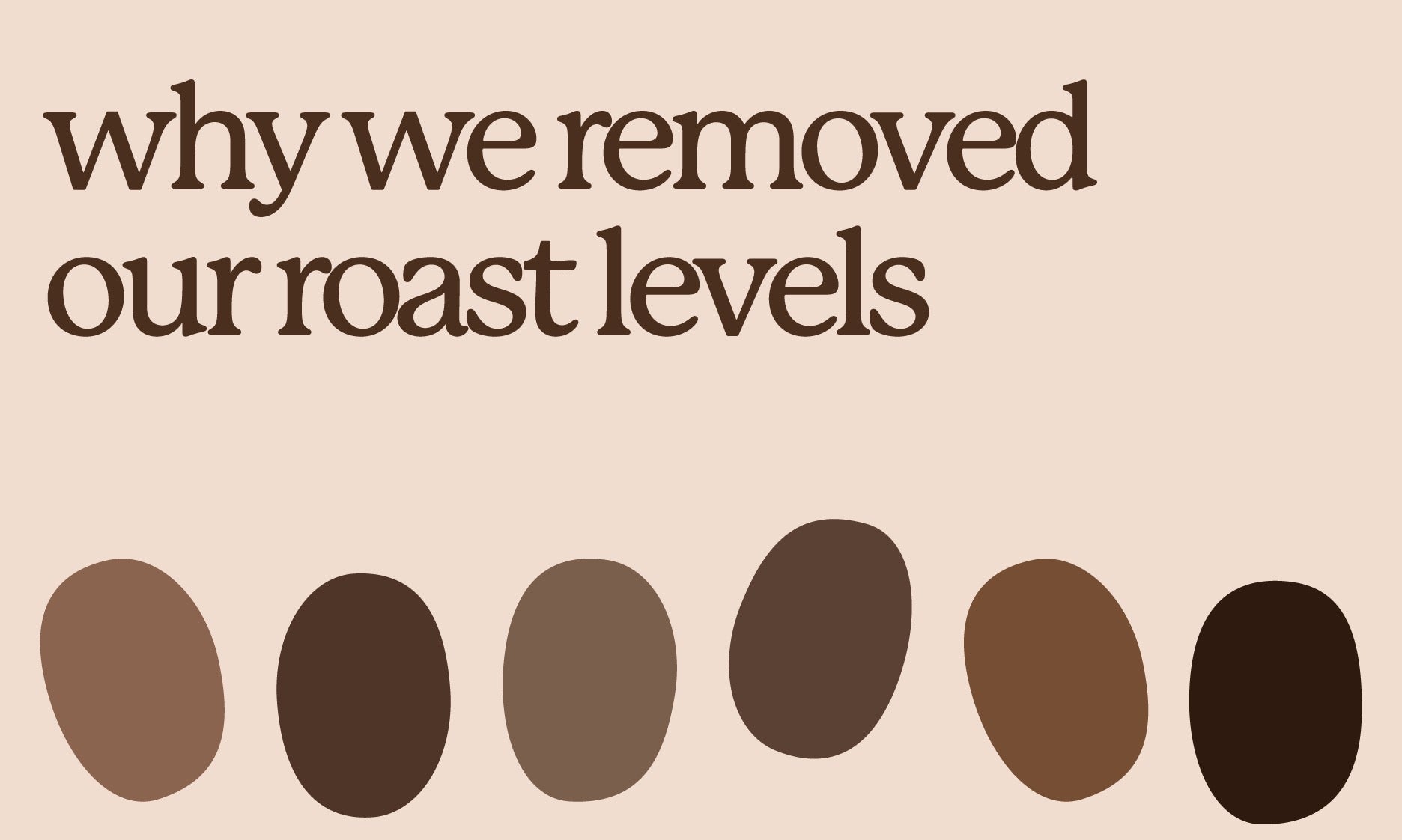 Why We Removed Roast Levels From Our Coffee Descriptions