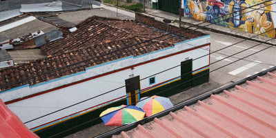 A rural town block in Colombia 