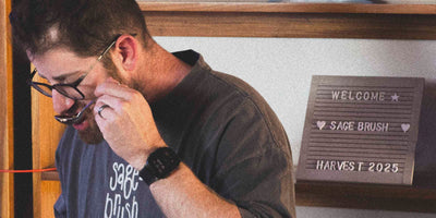 Coffee importer cupping coffee